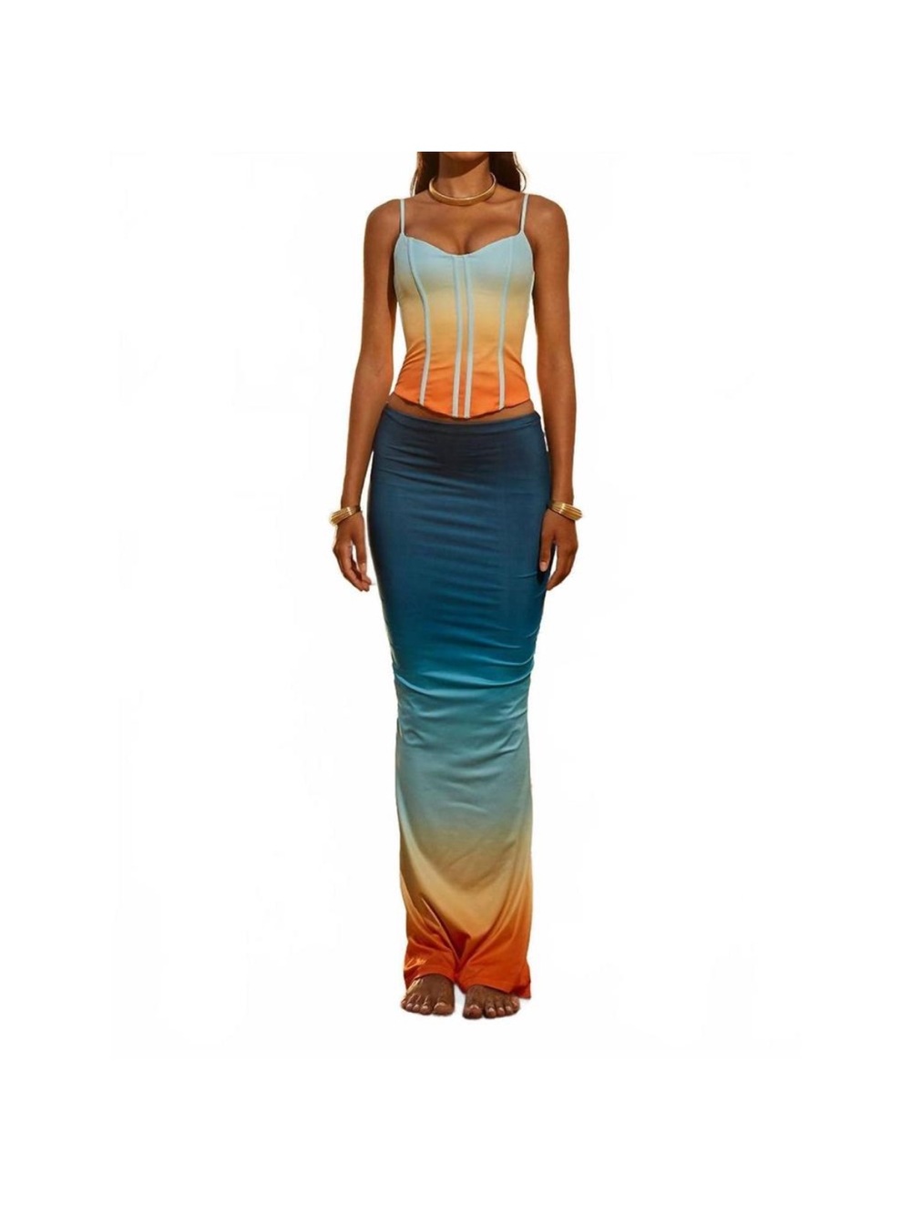 Runaway the label ombré 2 piece set